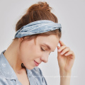 Custom LOGO Elastic band Mulberry Silk Stretch Headband